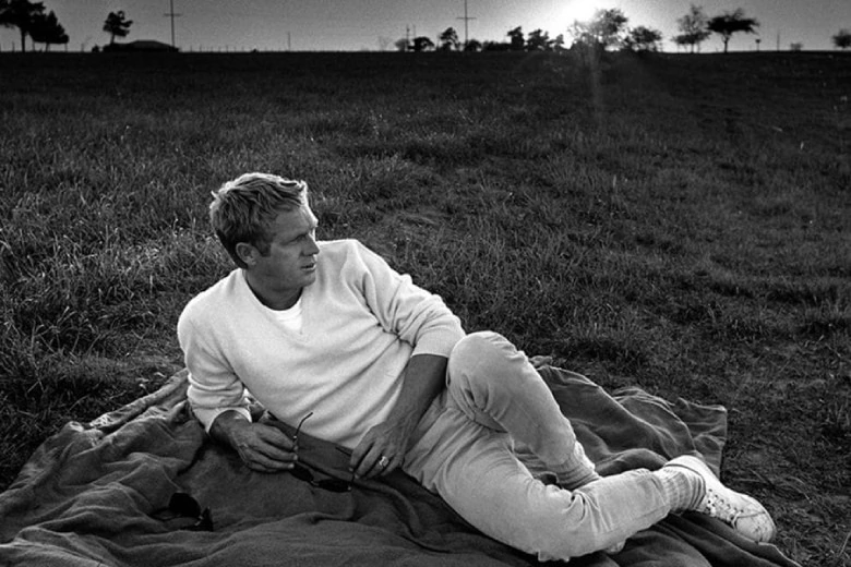 Steve Mcqueen siyah beyaz fotoğraf